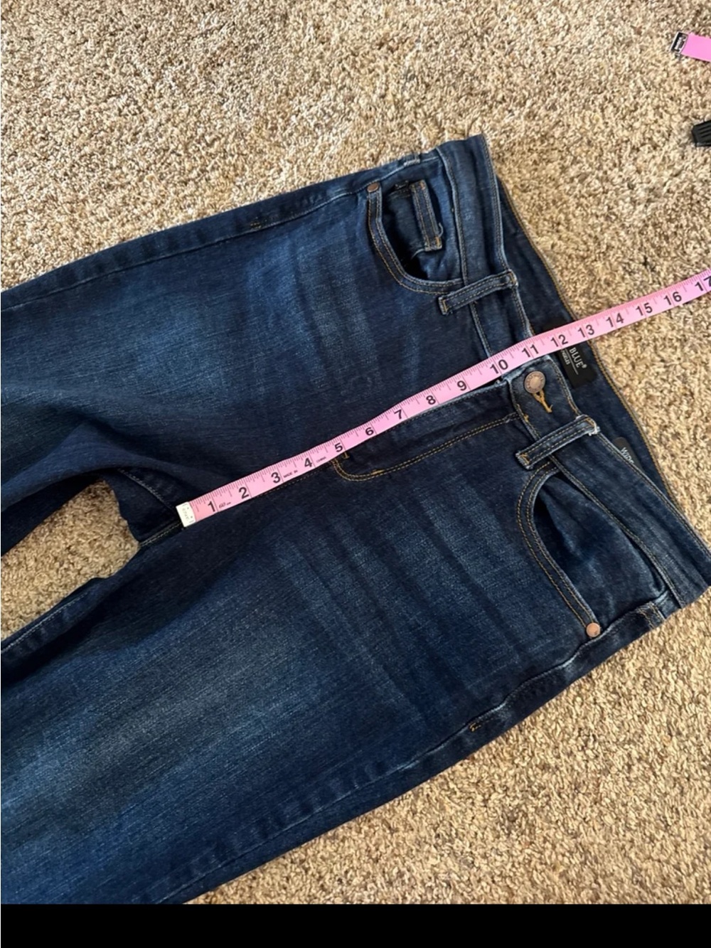 Judy Blue High Waist Wide Leg Crop Denim Jeans 82517 size 9/29 - Picture 11 of 12